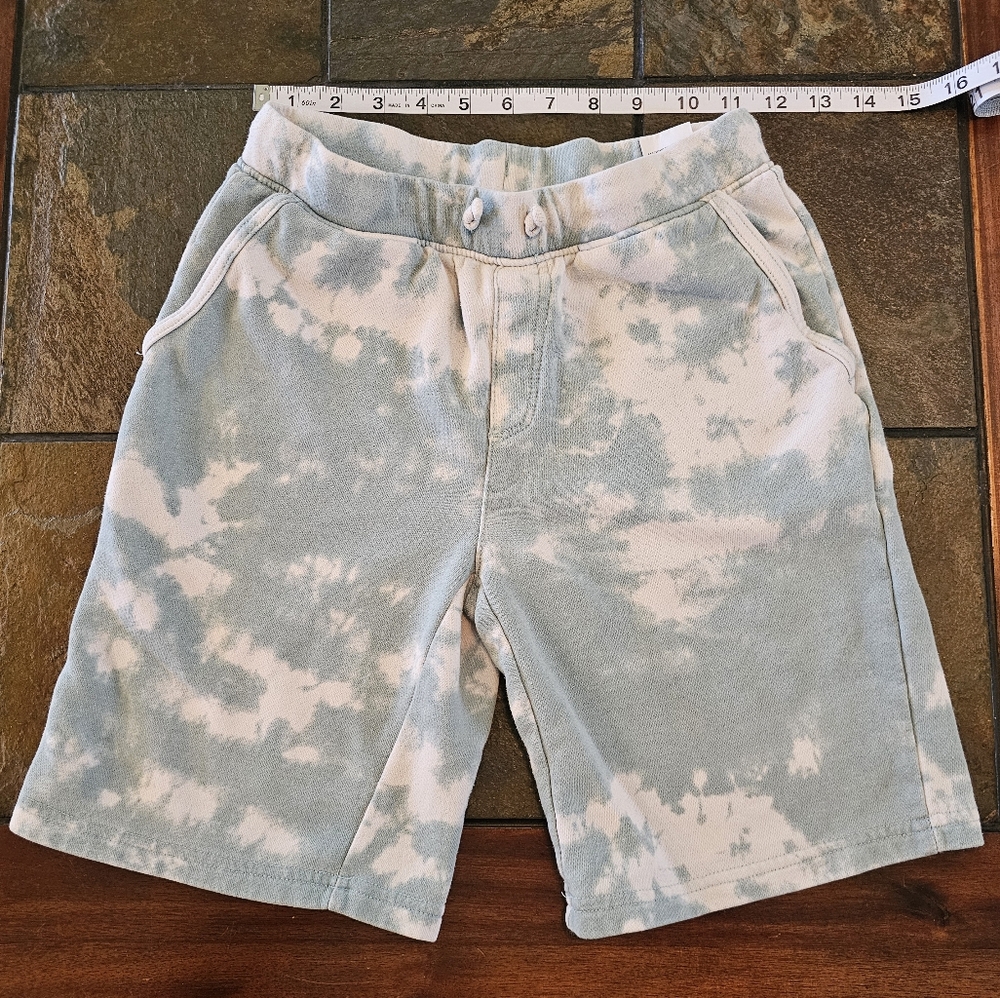 Youth size 12, Bixby brand, blue tye dye shorts